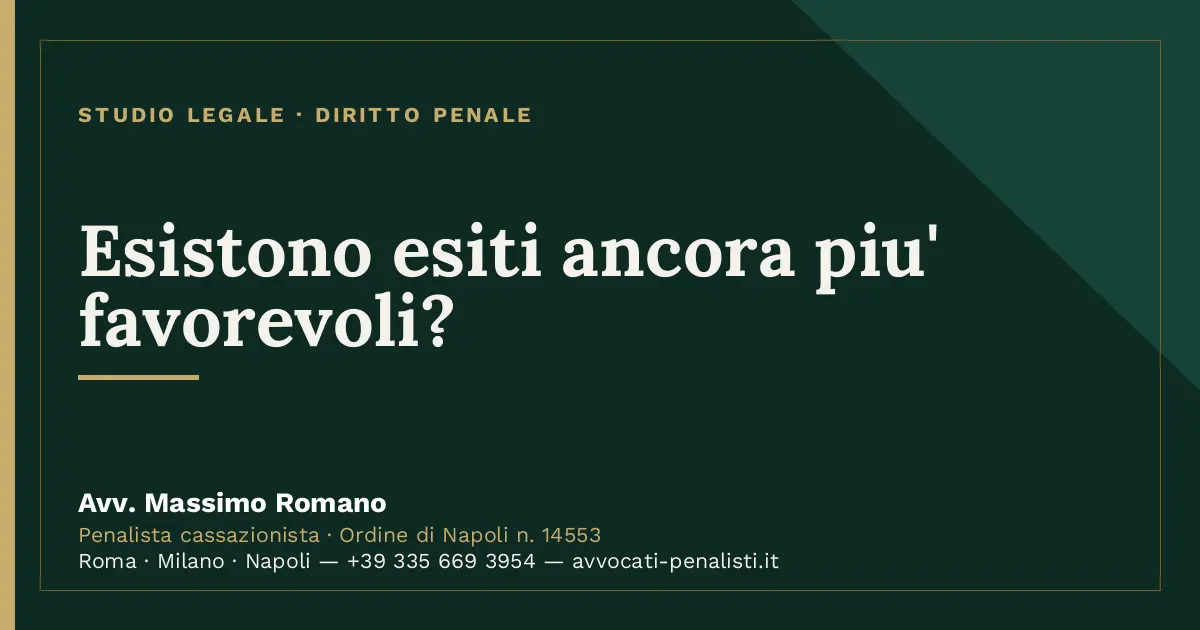 Esistono esiti ancora piu' favorevoli? — scheda dello Studio Legale Avv. Massimo Romano